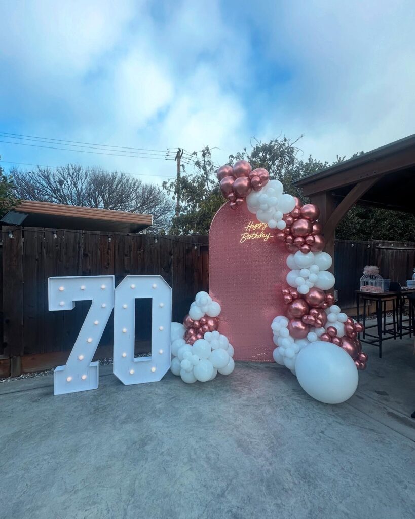 birthday-balloon-backdrop.jpg Balloon backdrop for 70th birthday party